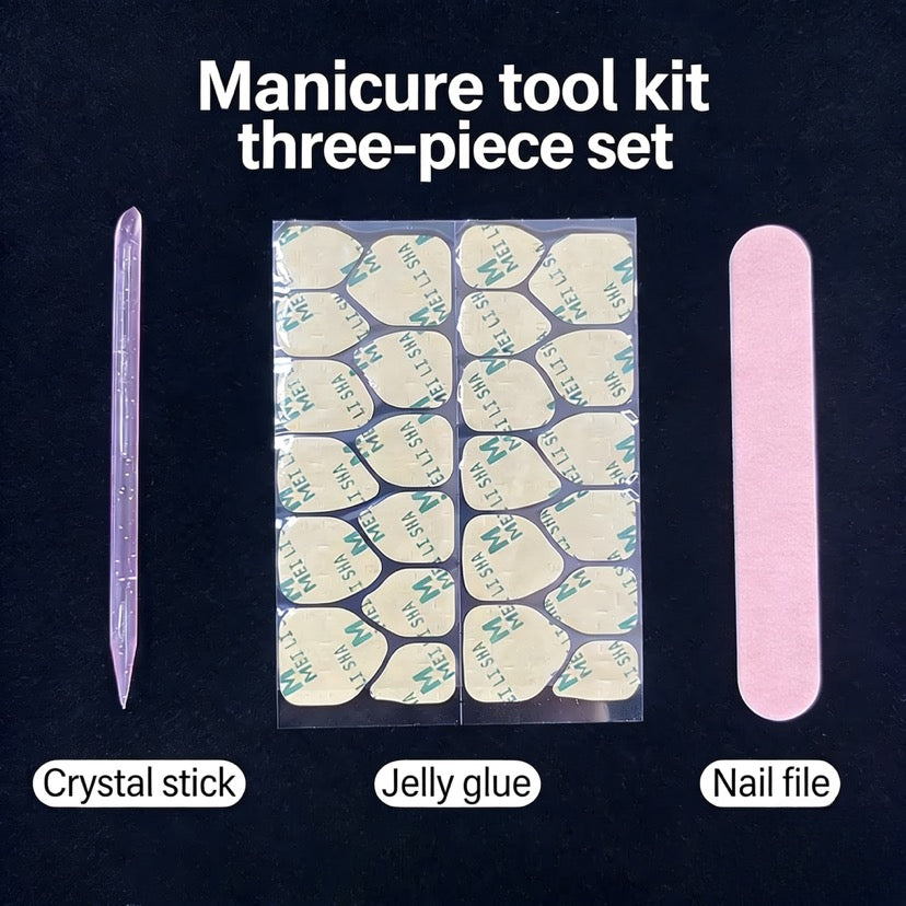 Black Nude Checker Cross Press-On Nails | Edgy Retro Short Square False Nails